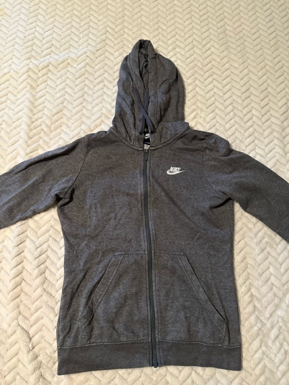 Nike Women’s Gray Full Zip Hooded Sweatshirt Size Small